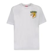 Kenzo Jungle Print T-Shirt White, Herr