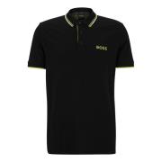 Hugo Boss Premium Kvalitet Golf Polo Shirt Black, Herr