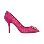 Dolce & Gabbana Spets stiletto pumps Pink, Dam