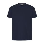 Valentino Garavani Blåa T-shirts Polos för män Blue, Herr