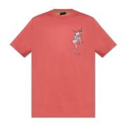 PS By Paul Smith Tryckt T-shirt Pink, Herr