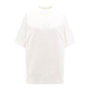 Balenciaga Vit Ribbad T-Shirt White, Dam