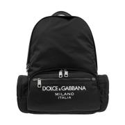 Dolce & Gabbana Ryggsäck med logotyp Black, Herr