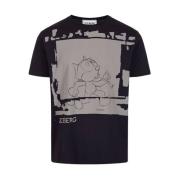 Iceberg Felix Svart T-shirt Black, Herr