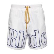 Rhude Shorts med logotyp White, Herr