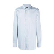 Finamore Formal Shirts Blue, Herr