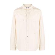 Jacob Cohën Corduroy Casual Skjorta Beige, Herr