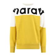 Isabel Marant Gul Bicolor Sweatshirt Yellow, Herr