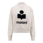 Isabel Marant Beige Logo Sweatshirt Beige, Dam