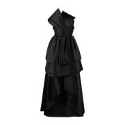 Alberta Ferretti Svarta klänningar för kvinnor Black, Dam