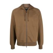 Ermenegildo Zegna Sweatshirt med Sweatshirt med dragkedja Brown, Herr