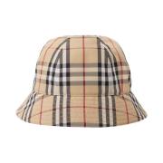 Burberry Check Bucket Hat Beige, Unisex