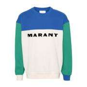Isabel Marant Grön Sweatshirt för Män Multicolor, Herr