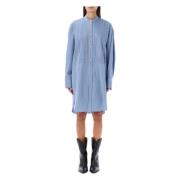 Isabel Marant Rineta Skjortklänning Blå Blue, Dam