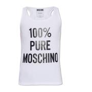 Moschino Ärmlös T-shirt White, Herr