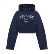 Versace Hoodie med logotyp Blue, Dam