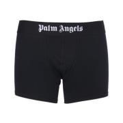 Palm Angels Elegant Uppgradering: Svarta och Vita Boxershorts Black, H...