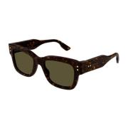 Gucci Green Lens Gg1217S Sunglasses Brown, Unisex