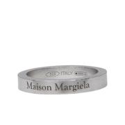 Maison Margiela Silverring, Sofistikerad Stil Gray, Herr