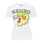 Kenzo Jungle Varsity T-Shirt White, Dam