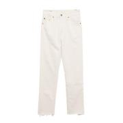 Levi's Vita Denim Högmidjade Jeans White, Dam
