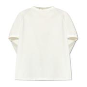 Fabiana Filippi Oversize bomull T-shirt White, Dam