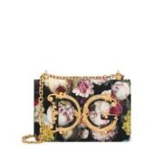 Dolce & Gabbana Axelremsväska med Blommönster för DG Girls Multicolor,...