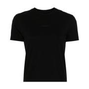 Jacquemus Svarta T-shirts och Polos med Broderad Logotyp Black, Dam