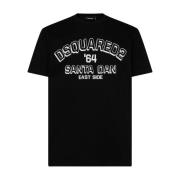Dsquared2 Svarta T-shirts & Polos för Män Black, Herr