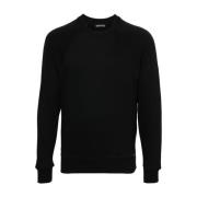 Tom Ford Svart Sweatshirt för Män Black, Herr