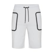 Peuterey Sportiga Tech Bermuda Shorts White, Herr