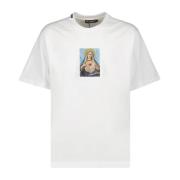 Dolce & Gabbana Oversize T-shirt med religiöst tryck White, Herr