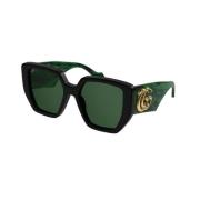 Gucci Black Green Sunglasses Gg0956S Black, Dam