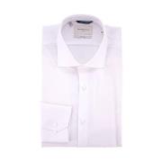 Brooksfield Slim Fit Fransk Krage Bomullsskjorta White, Herr