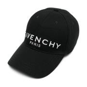 Givenchy Svart Logo-Print Keps Black, Herr