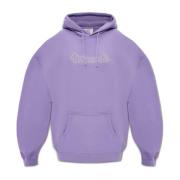 Vetements Hoodie med logotyp Purple, Dam