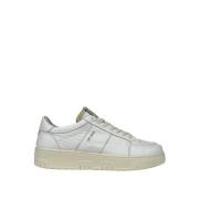 Saint Sneakers Vita Lädersneakers för Män White, Herr