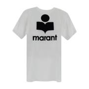 Isabel Marant Étoile Linne Logo T-Shirt White, Dam