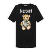 Moschino Klänning med logotyp Black, Dam