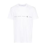 Calvin Klein Jeans Vita T-shirts och Polos White, Herr