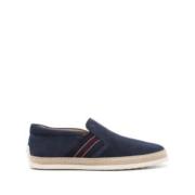 Tod's Logo-Präglade Mockasin Loafers Blue, Herr