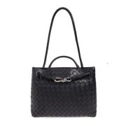 Bottega Veneta ‘Andiamo Medium’ axelremsväska Blue, Dam