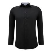 Gentile Bellini Businessskjorta för män - Blus med smal passform och s...