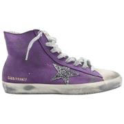 Golden Goose Lila Glitter Sneakers - Ingen Autentisitetskort Purple, D...