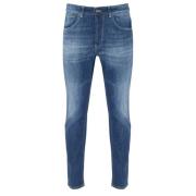 Dondup Stone Washed Slim-Fit Jeans Blue, Herr