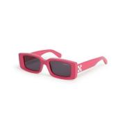 Off White Stiliga solglasögon för en sofistikerad look Pink, Unisex