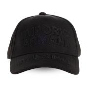 Emporio Armani Baseballkeps med logotyp Black, Herr