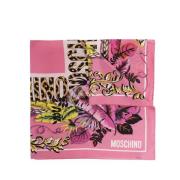 Moschino Tryckt silkeshalsduk Pink, Unisex