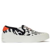 Adidas by Stella McCartney Zebra Print Slip-On Court Sneakers Multicol...