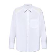 JW Anderson Shirt with satin inserts White, Herr